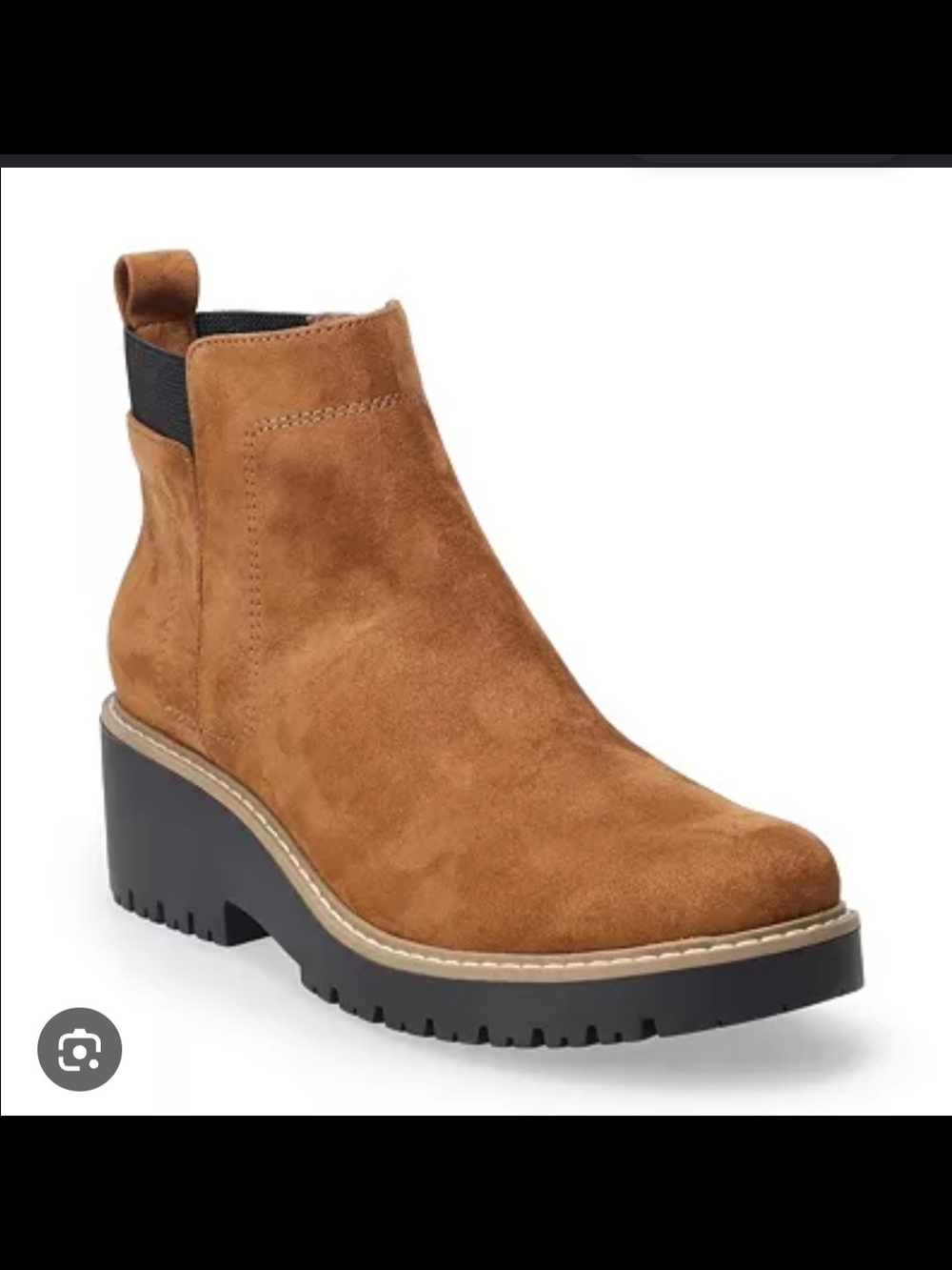 Sonoma Suede Chelsea Platform Bootie - Brown